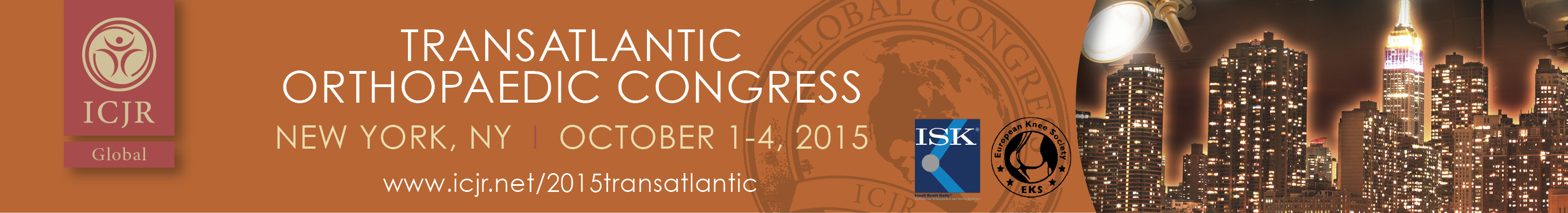 Medical, scientific and scholarly conferences: ICJR - International Congress for Joint Reconstruction 2015 Transatlantic Orthopaedic Congress