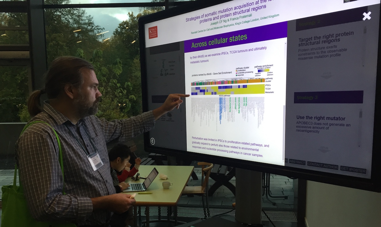 iPosters presentations at flagship laboratory for life sciences - EMBL Cancer Genomics in Heidelberg