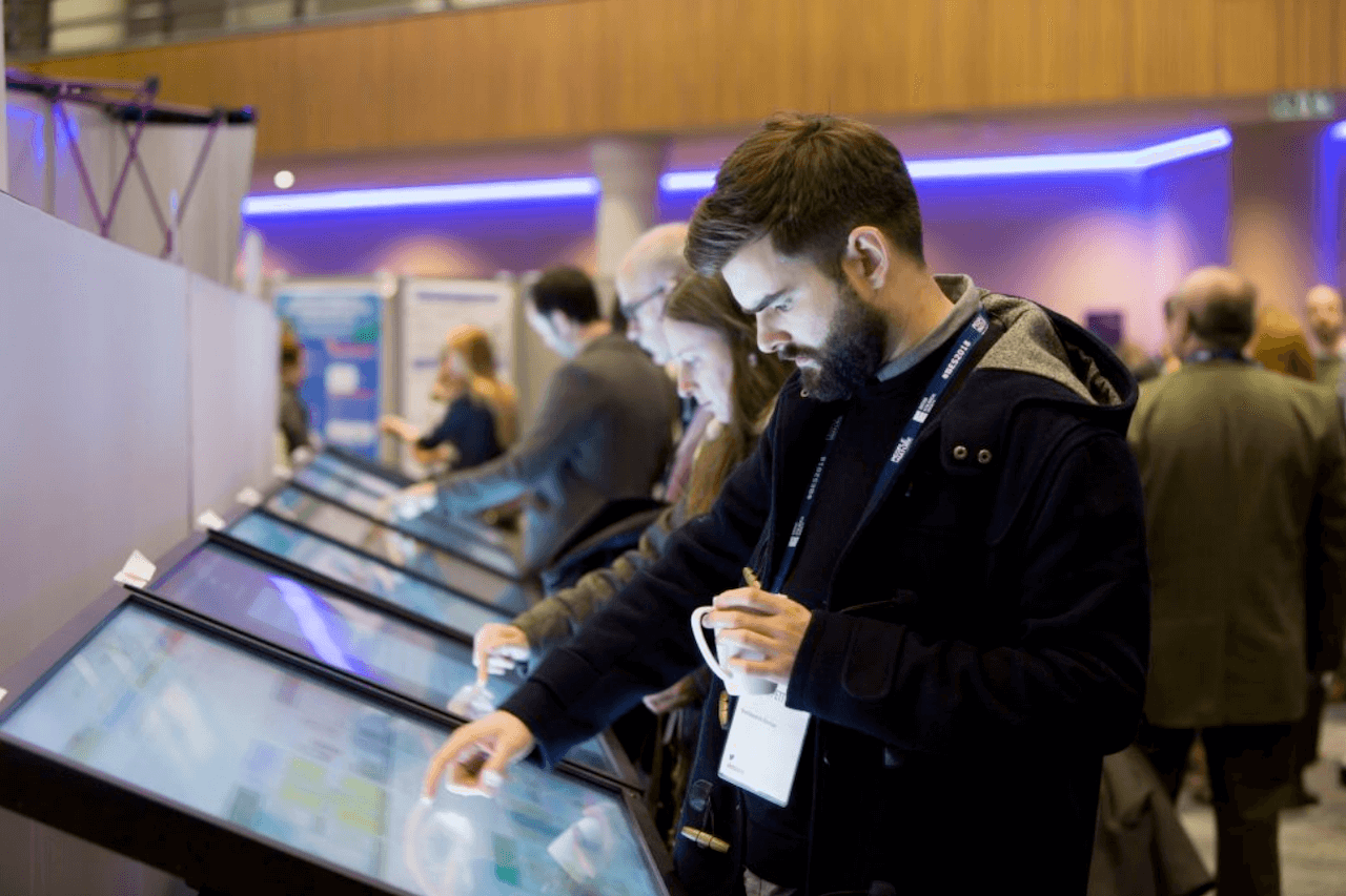iPoster Touch Screen broasing at Brirtish Ecological Society 2019 Meeting