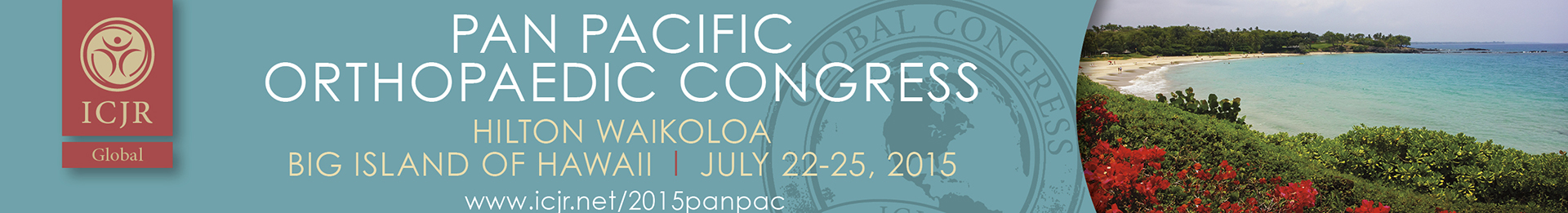 Medical, scientific and scholarly conferences:  ICJR - International Congress for Joint Reconstruction 2nd Annual Pan Pacific Orthopaedic Congress
